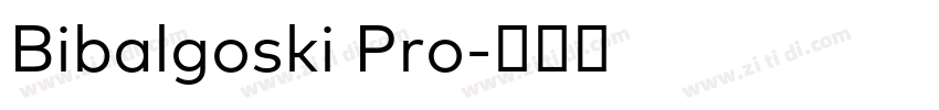 Bibalgoski Pro字体转换